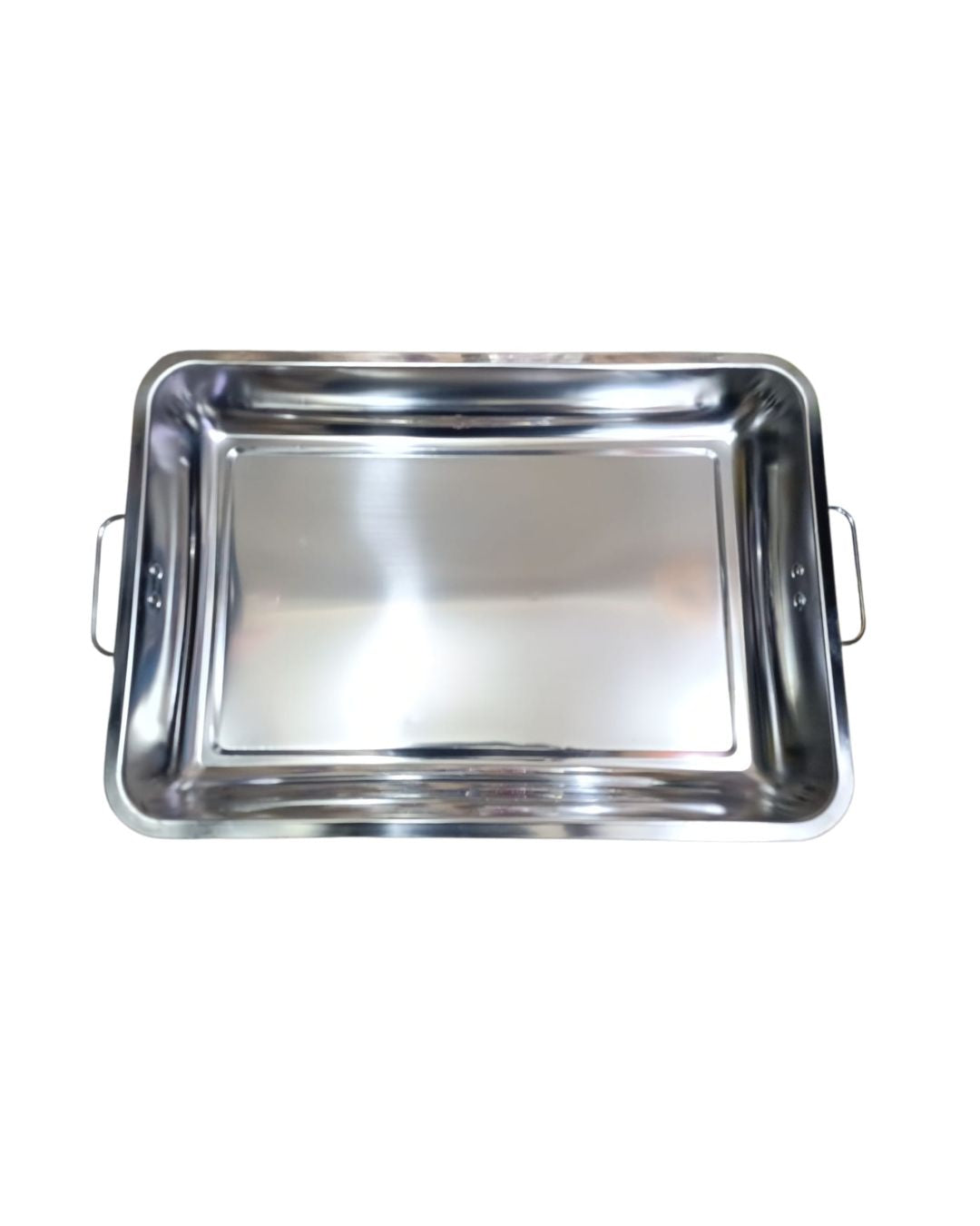 Asadera 40 cm x 30 cm x 7 cm de acero inoxidable
