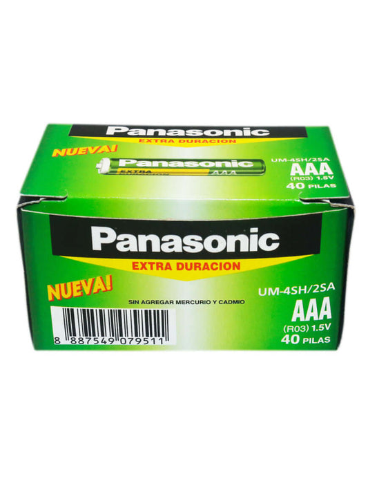 Caja de pilas AAA Panasonic 20 pares