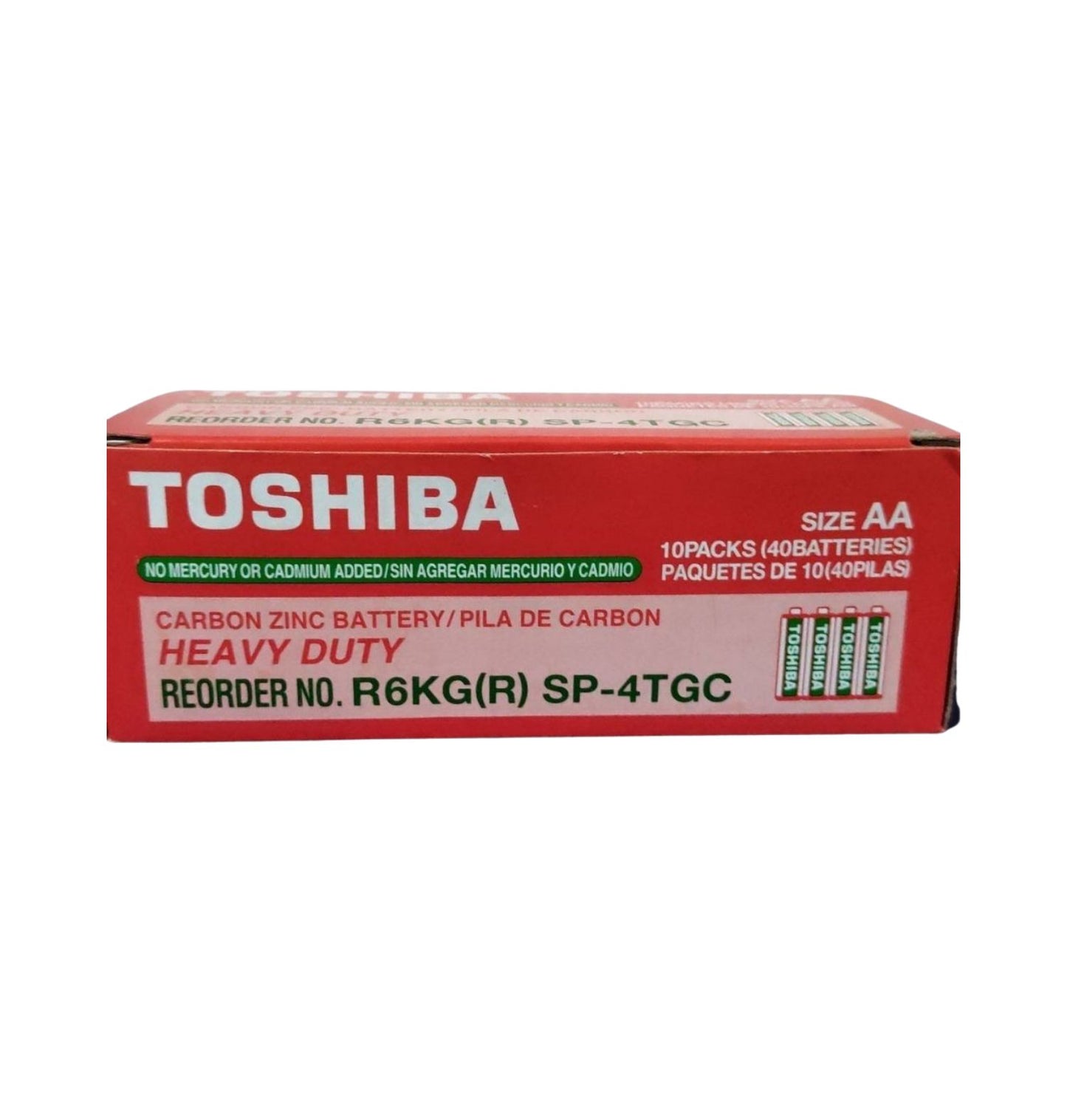Caja de pilas AA Toshiba x 40 Unidades