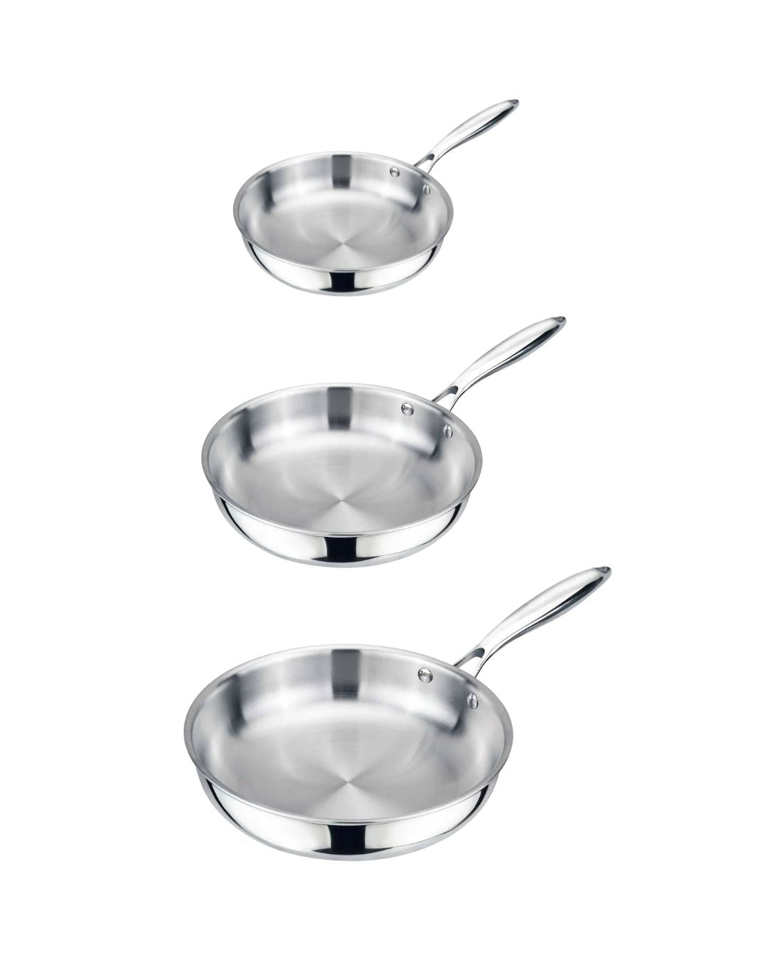 Pack Sartenes de acero (16 cm - 20 cm - 24 cm)