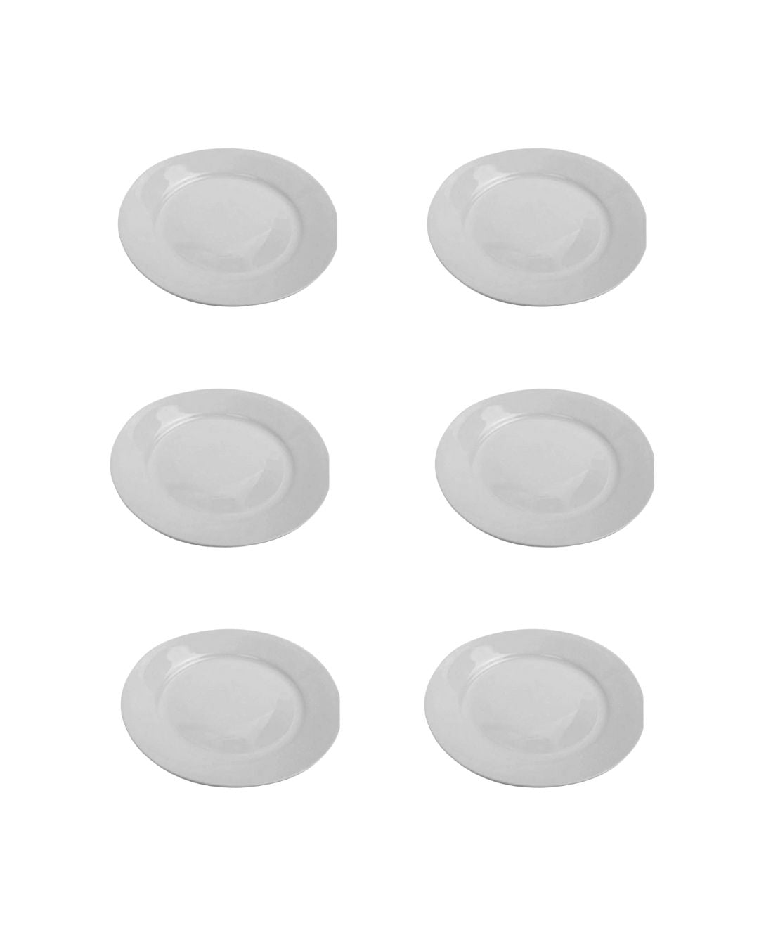 Plato tendido blanco #7 x 6 unidades