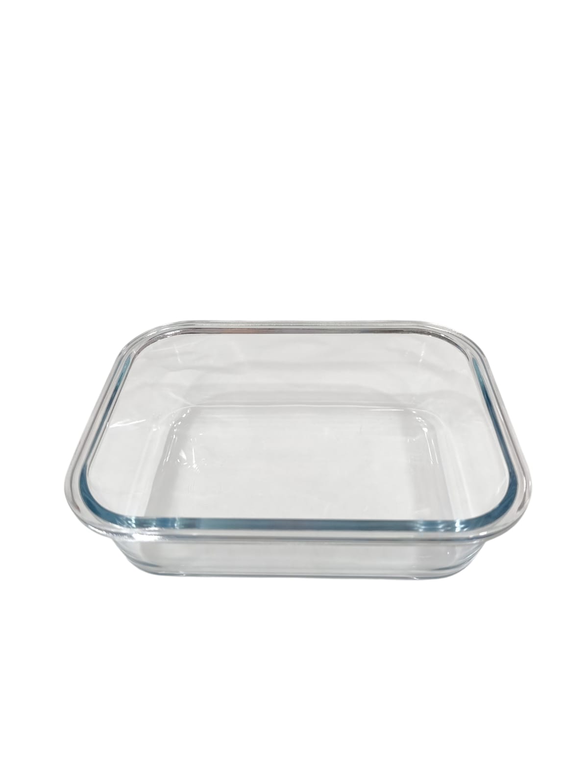 Taper rectangular de vidrio 1050 ml con tapa hermética filo verde