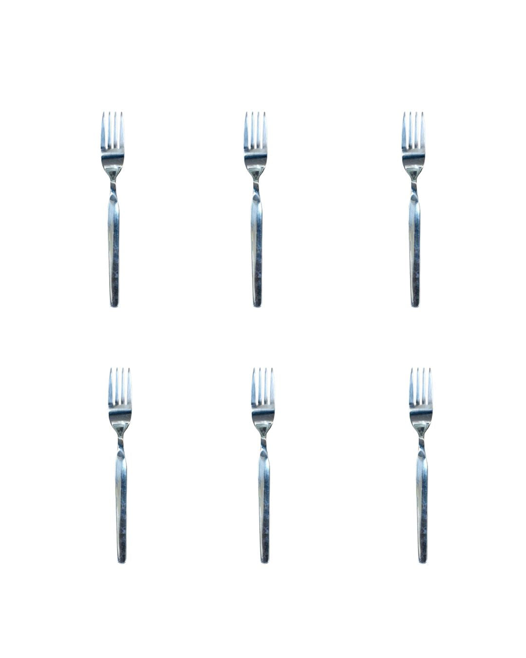 Tenedor hotelero de acero inoxidable x 6 unidades
