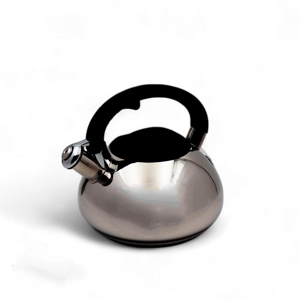 Tetera 3 L acero inoxidable mango negro marca Valeska