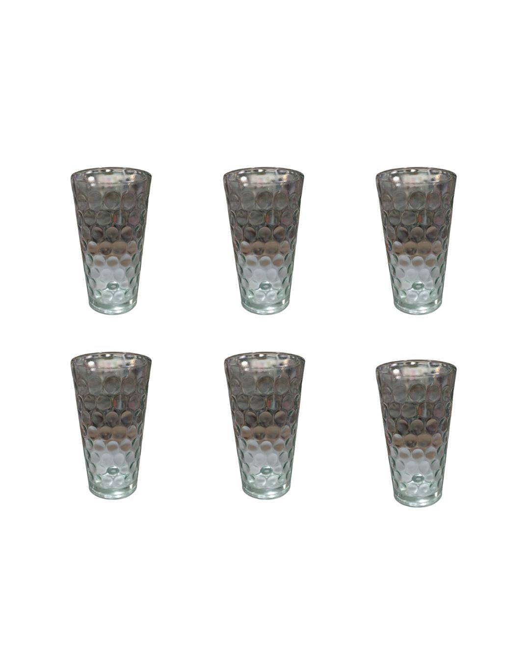 Vaso de vidrio modelo "Coco" x 6 unidades