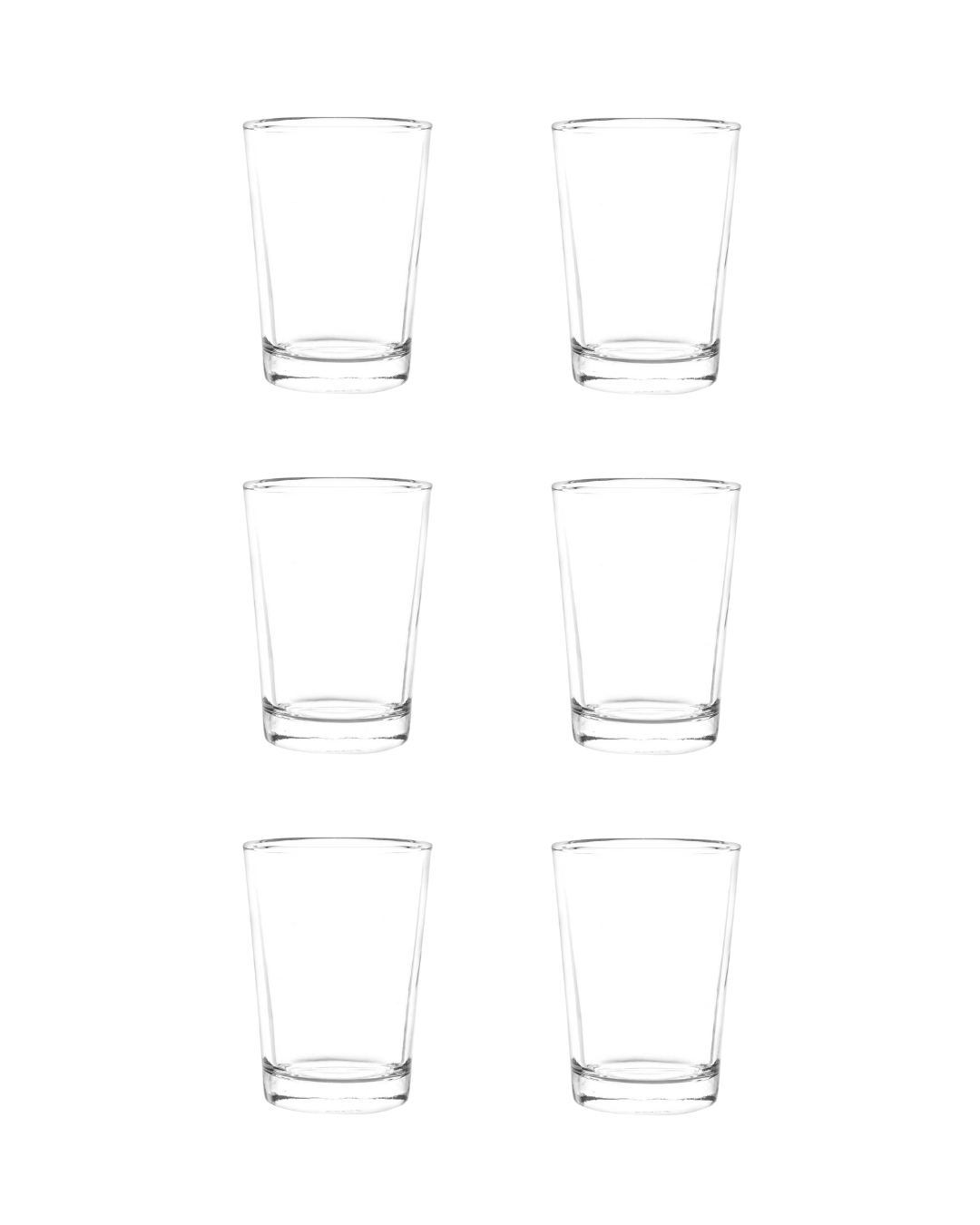 Vaso modelo herradura marca Cristar x 6 unidades