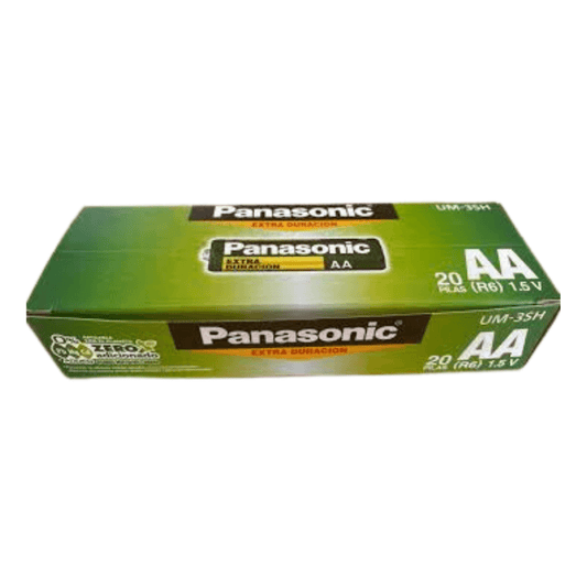 Caja de pilas AA marca Panasonic 10 pares