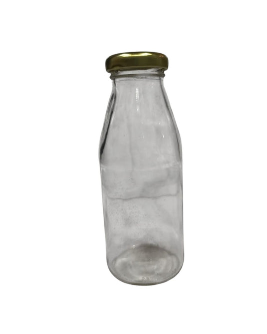Botella de vidrio con tapa 250 ml