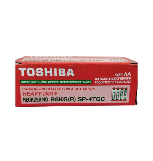 Caja de pilas AA Toshiba 40 Unidades