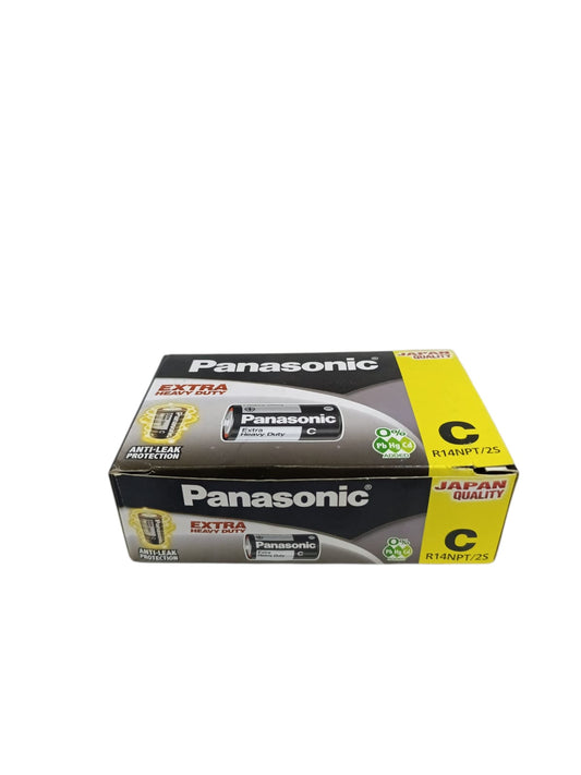 Caja de pilas C marca Panasonic x 12 pares