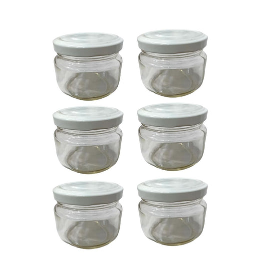 Frasco de vidrio 120 ml tapa rosca x 6 unidades