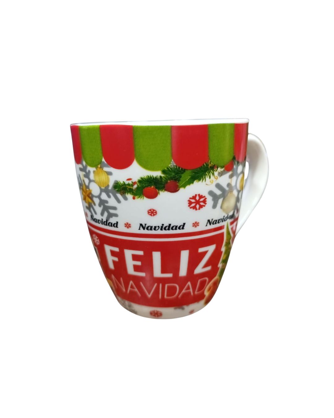 Jarro Feliz navidad rojo y blanco