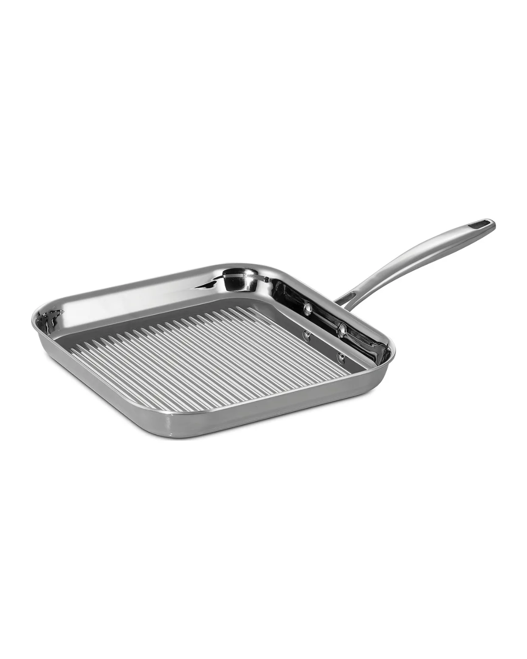Sartén grill cuadrada 26 cm acero inoxidable marca Tramontina