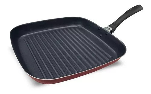 Plancha Grill 28 cm cuadrada antiadherente Just Cook marca Ilko