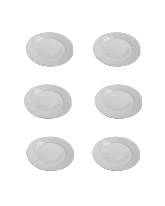 Plato tendido blanco #7 x 6 unidades