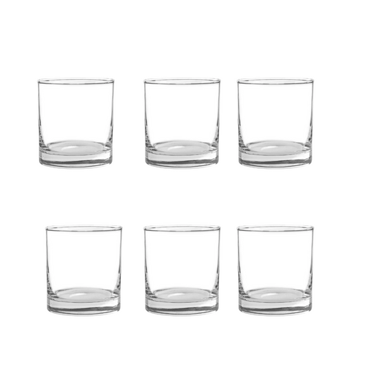 Vaso de vidrio 311 ml marca Cristar x 6 unidades