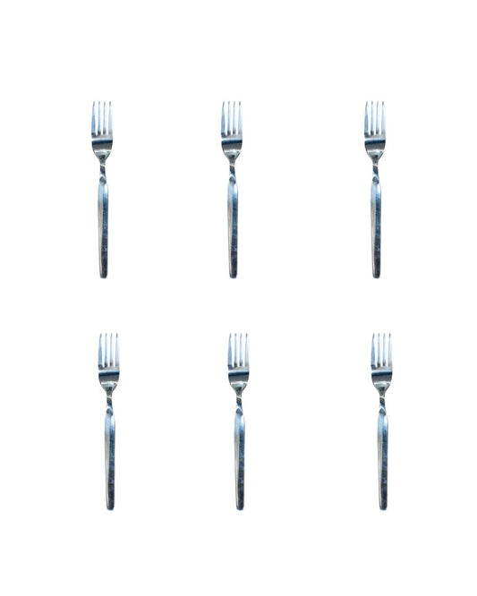 Tenedor hotelero de acero inoxidable x 6 unidades