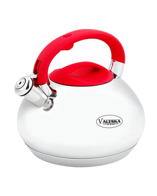 Tetera 5 L acero inoxidable mango rojo marca Valeska