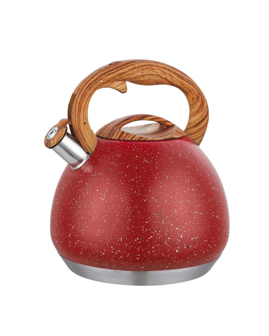 Tetera 5 L con recubrimiento de roca volcánica rojo marca Valeska