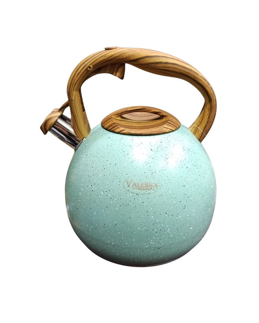Tetera 5 L con recubrimiento de roca volcánica verde marca Valeska