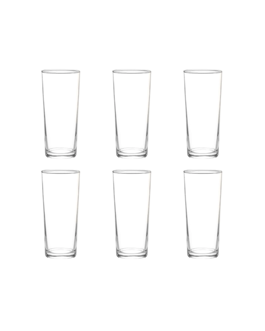 Vaso de vidrio 334 ml marca Cristar x 6 unidades