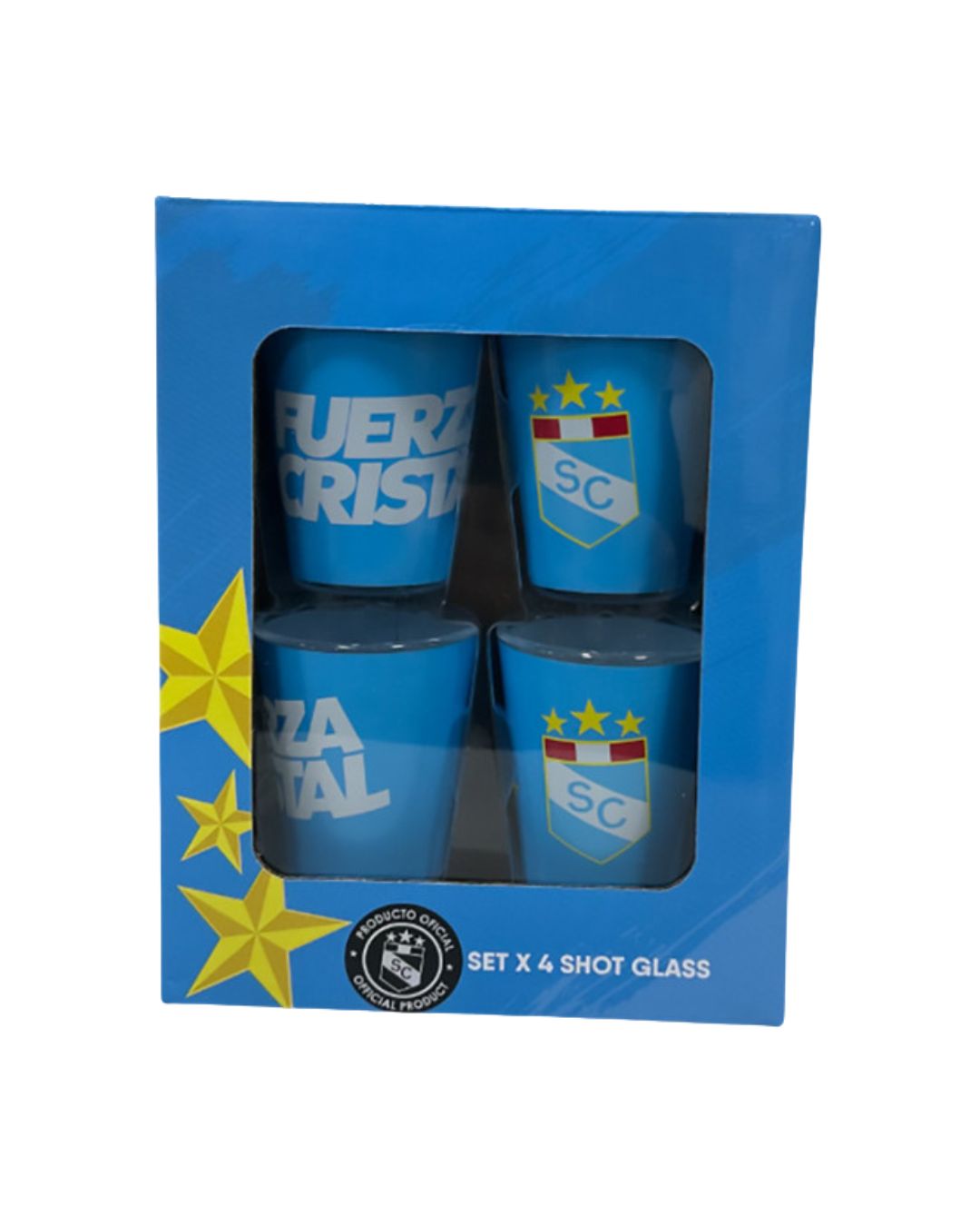 Set x 4 vasos shot 35 ml Sporting Cristal