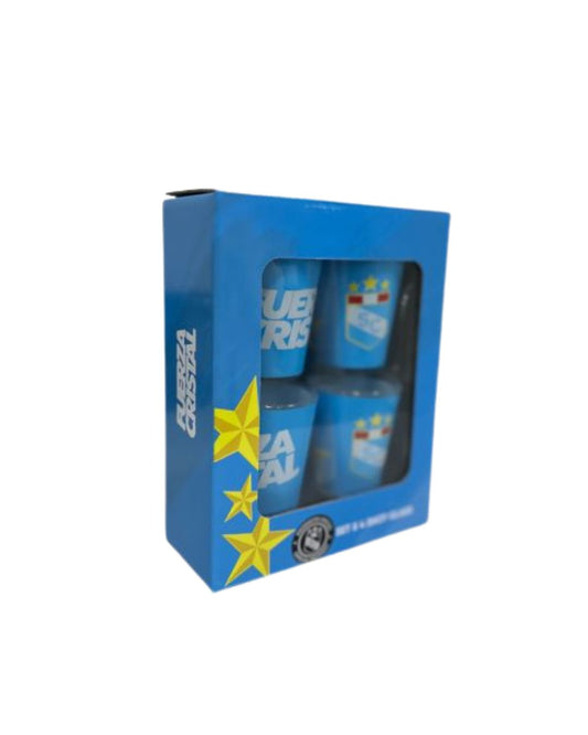 Set x 4 vasos shot 35 ml Sporting Cristal