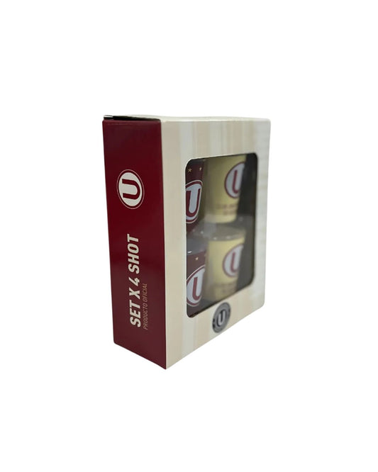 Set x 4 vasos shot 35 ml Universitario